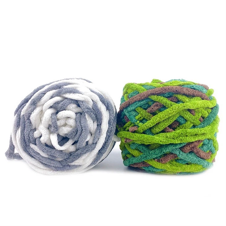 finger knitting with thin yarn (4)